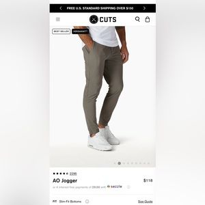 New With Tags - Cuts AO Joggers Men’s XL